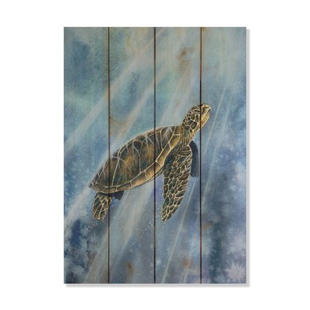 WILE E. WOOD 14 x 20 in. Bartholets Sea Turtle Wood Art DBST-1420